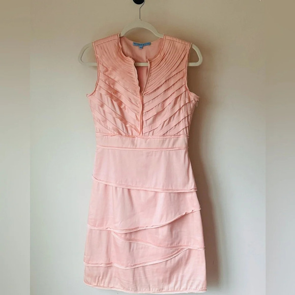 Antonio Melani Peach Tiered Clara Dress (Size 2) - Picture 2 of 12